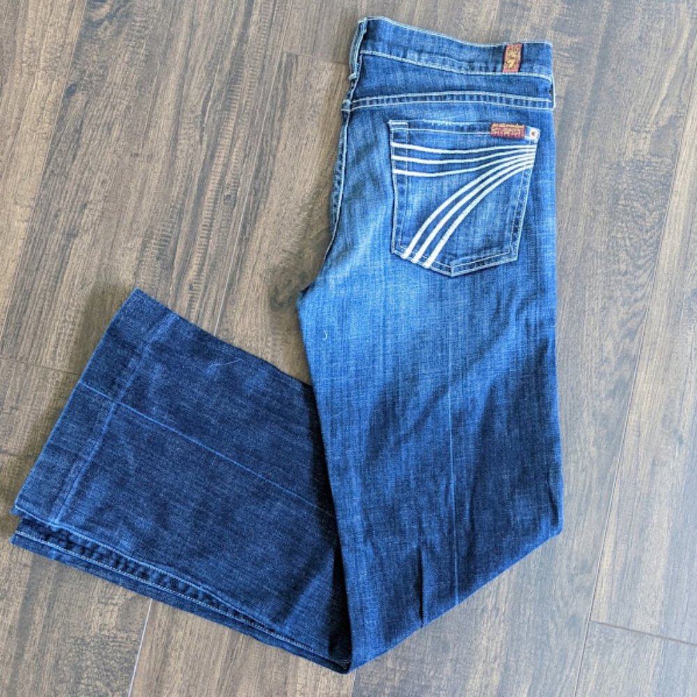 7 For All Mankind Dojo Trouser Jeans- Size 29